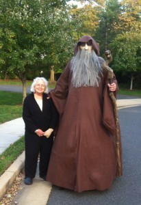 Bob's wizard costume alongside the talented seamstress, Lissa Soergel (Mom).  Bob is the one on the right  :-)