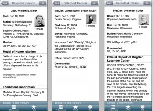Three variations of the Person View.