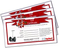 gift certificates segway gettysburg